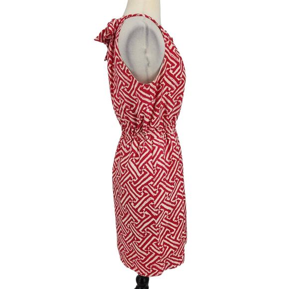 Nell Couture Silk Geo Print Halter Dress Size 4 - Picture 5 of 6